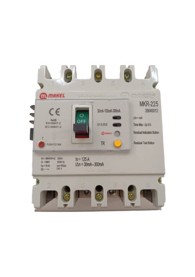 4X125A 35Ka Kaçak Akım Korumalı Kompak Şalter Açtırma Bo .