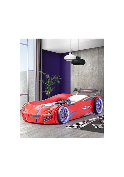Formula Genç Odası, 3 Kapılı Dolap, Merso Full Ledli Arabalı Yatak, Şifonyer - Kırmızı Formula Genç Odası, 3 Kapılı Dolap, Merso Full Ledli Arabalı Yatak, Şifonyer - Kırmızı