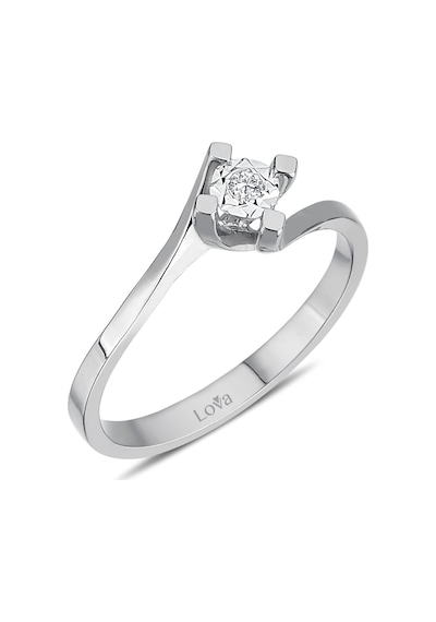 Lova 0,30 Karat Efektli Pırlanta Tektaş Yüzük - 1070093