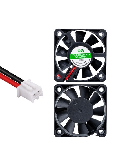 50x50x10mm 5 Volt Dc Fırçasız Motor 3d Printer 2 Pin Kare Fan