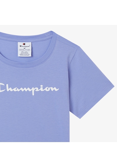Champion Crewneck Ss Çocuk Mor T-shirt 404998 Mor