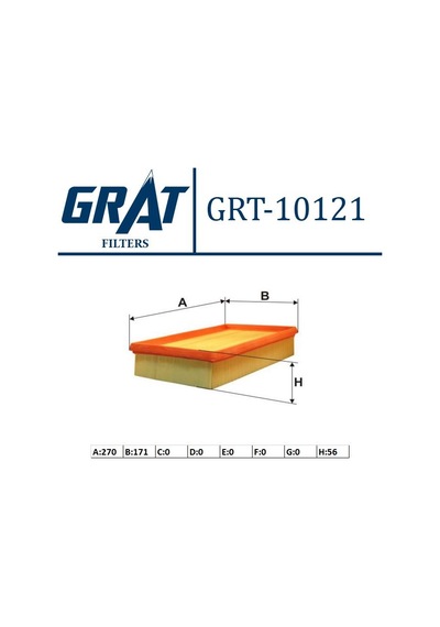 Grat 10121 Hava Filtresı Bravo 07-