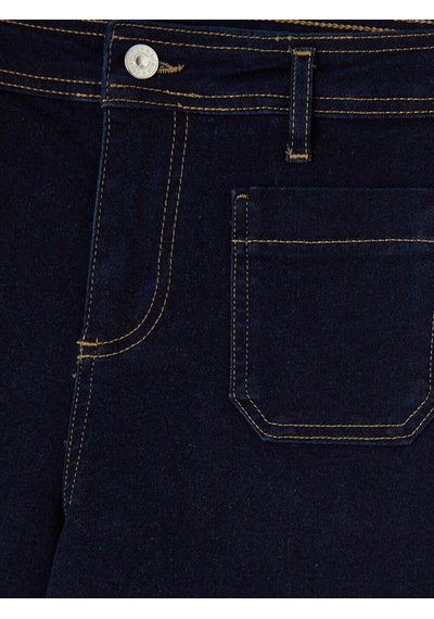 Lcwaıkıkı Classic İndigo Straigt Fit Kadın Jean Pantolon