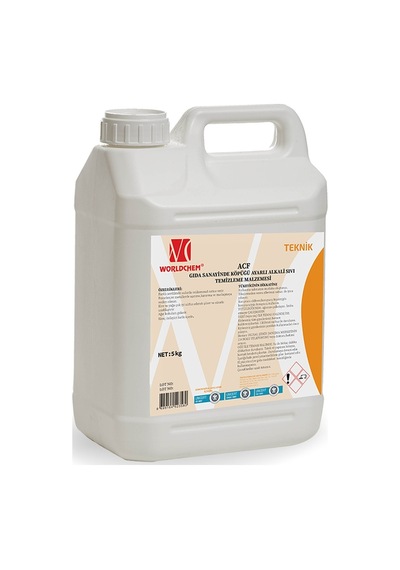 Acf100 Gıda Sanayisinde Alkalı Sıvı Temizleme Ürünü Köpüğü Ayarlı 5 Kg