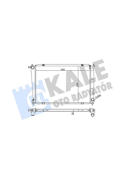 Kale-radyator Radyatör Starex 00-04 H1 2.5 Crdı Ac Klimasız Mek 650x438x26 Al/pl/brz Kale 350520 253104a100 253104a110