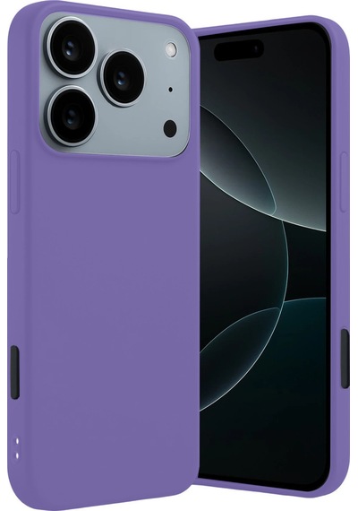 Apple iPhone Uyumlu - 17 Pro Max First Silikon - Lila