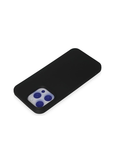 Apple Apple Uyumlu iPhone 15 Pro Max Kılıf Nano İçi Kadife Silikon - Siyah 0.2M-Çok Renkli