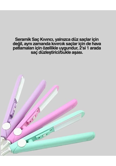 Astraltech Yüzer Plakalı Kompakt Bukle Maşası Elastik Tutuculu