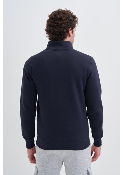 Cazador 56180 Erkek Dik Yaka Sweat Lacivert