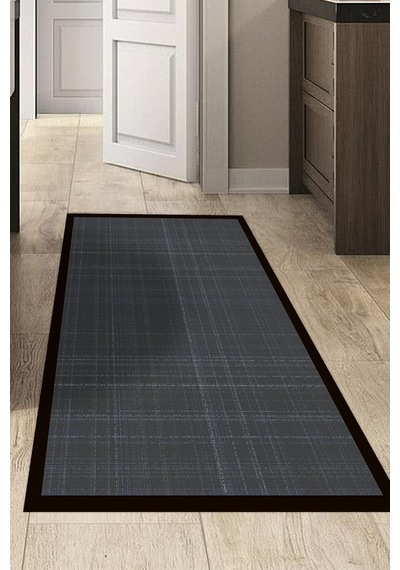 Kaymaz Taban Djt Banyo Mutfak Salon Halı Trend Dokuma Desen E5007 Antrasit