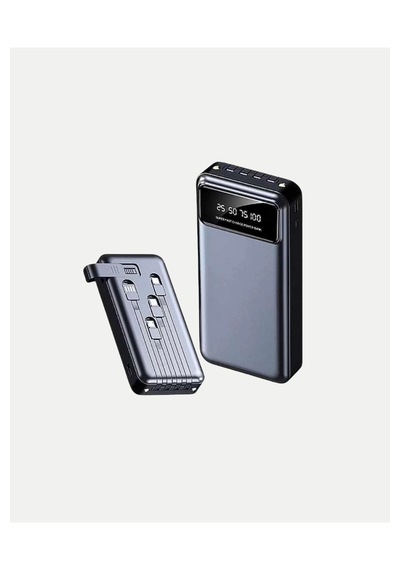 Powerbank 20000 Mah Hızlı Şarjlı Led Fenerli Ve 4 Portlu - Sarı