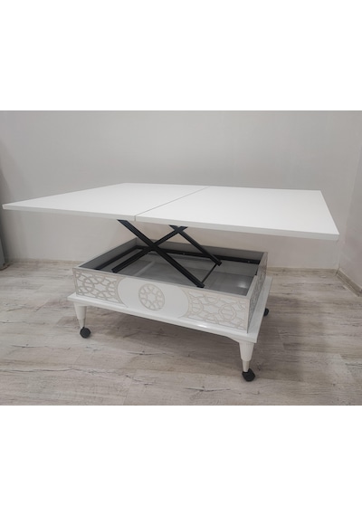 Aras 5 Kademeli Tekerlekli Akıllı Sihirli Orta Sehpa 60x90 Aras 5 Kademeli Tekerlekli Akıllı Sihirli Orta Sehpa 60x90