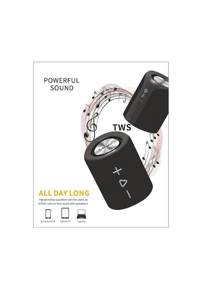 Linktech T120 Tws Kablosuz Hoparlör (Çift Iki Parça) Usb/Sd/Bt/Au