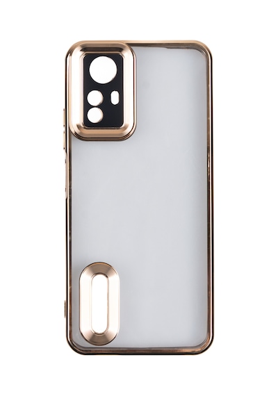 Xiaomi Redmi Note 12s Kılıf Kamera Lens Korumalı Logo Gösteren İnce Hafif Pazarplus Gümüş