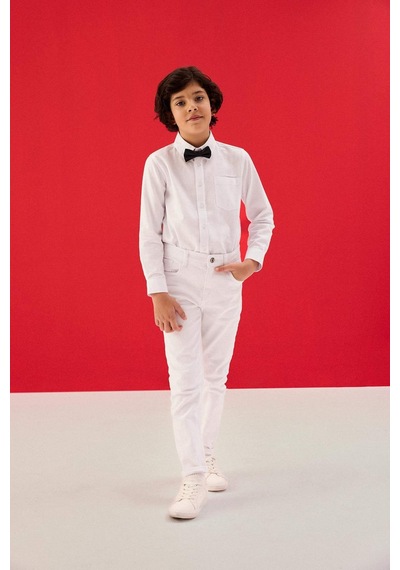 Defacto Straıght Fıt Jean Pantolon Erkek Çocuk B5616a826spwt34 Beyaz-wt34