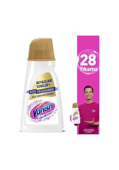 Vanish Oxi Action Kristal Beyaz Deterjan ve Leke Çıkarıcı Sıvı 1 L