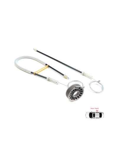 Mitsubishi Colt Czc Cabrio Rg 2006-09 İçin Arka Sağ Cam Kriko Set