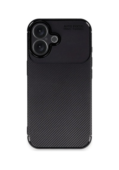 Apple İphone 16 Plus Kılıf Auto Focus Karbon Kapak - Siyah 0.2M-Çok Renkli
