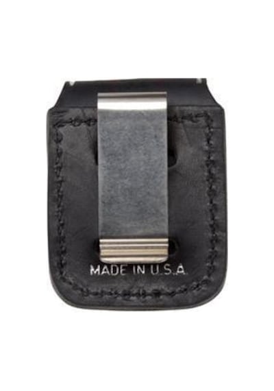 Zippo Hakiki Deri Çakmak Kılıfı Siyah