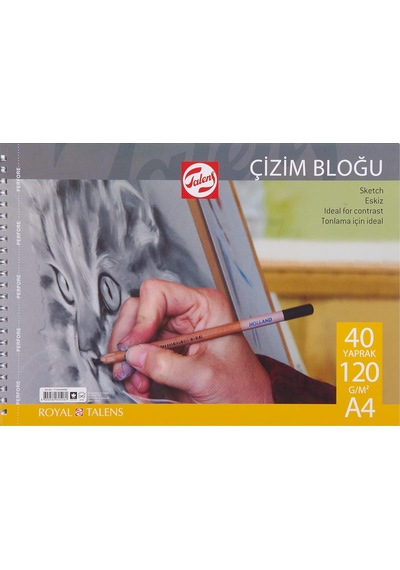 Çizim Ve Resim Bloğu 120 Gr - A34 - 40 Yaprak Spiralli