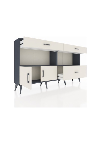 Arges Konsol 2 Raflı 3 Çekmeceli 2 Kapaklı 176x30x99 Antrasit-aytaşı Aytası/aytası - Antrasıt Arges Konsol 2 Raflı 3 Çekmeceli 2 Kapaklı 176x30x99 Antrasit-aytaşı Aytası/aytası - Antrasıt