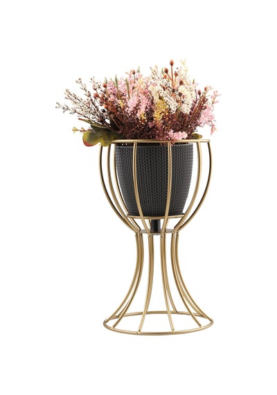 Anafor Saksılık Eskitme 25 Cm Siyah Saksı