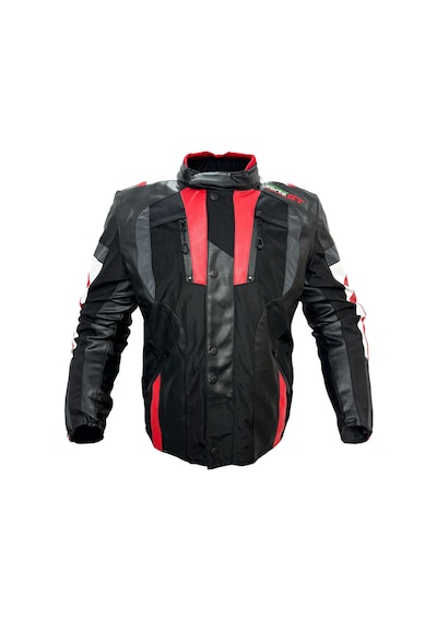 Forte Gt 2001077 Simurg Deri Full Koruma Mevsimlik Motosiklet Montu Kırmızı - Siyah