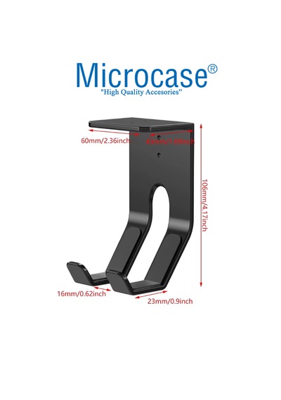 Microcase Ps5 Ve Oyun Kolları İçin Masaya Monte Tutucu Stand Holder Al5442 Siyah