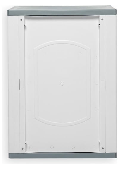 Omnipazar Clk-805 Plastik 2 Kapaklı Çok Amaçlı Banyo Dolabı Demonte Beyaz Beyaz