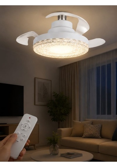 Hiva Hv-501 Gizli Pervaneli Led Ampul-tavan Vantilatörü
