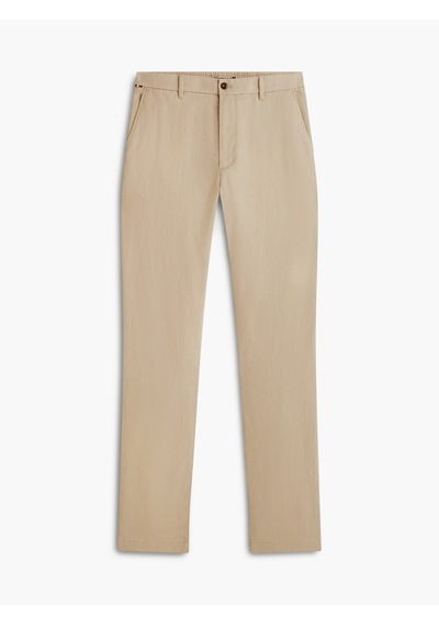 Tommy Hilfiger Denton Sorona Lınen Erkek Bej Pantolon - Mw0mw42337