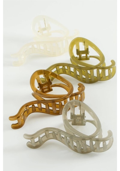 Oval Renkli Mandal Toka 11 Cm Bej