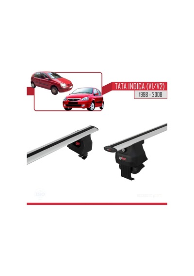 Tata Indica V1/v2 1998-2008 Arası İle Uyumlu Ace-4 Ara Atkı Tavan Barı Gri