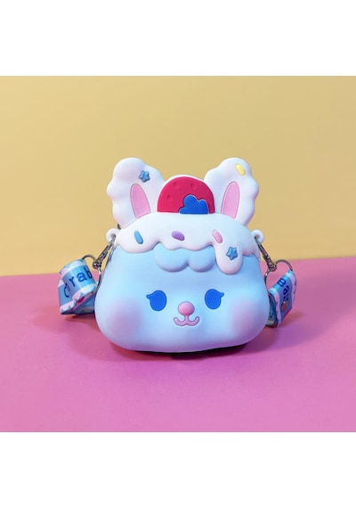 Ogi Mogi Toys Silikon Mavi Tavşan Omuz Çantası