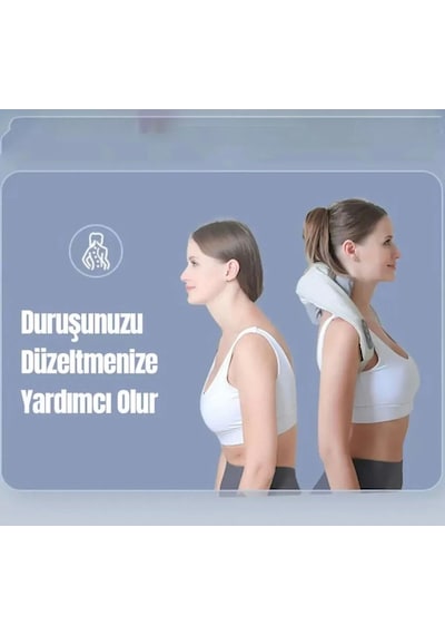 Şarjlı Masaj Cihazı Ovmalı Isıtmalı Boyun Omuz Cihazı Bacak Insan Eli Yoğurma Hissi Masaj Aleti Diğer