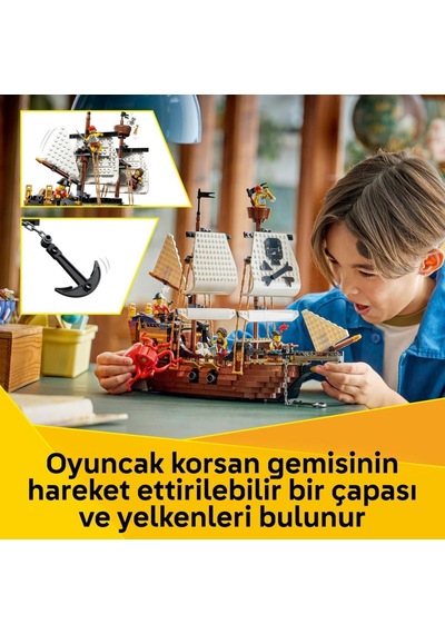 Lego 31387 Creator 3 Ü 1 Arada İkonik Korsan Gemisi