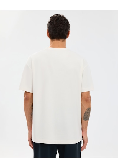 Skechers M Relaxed Fıt T-shirt Erkek Beyaz Tshirt S2610136-3855