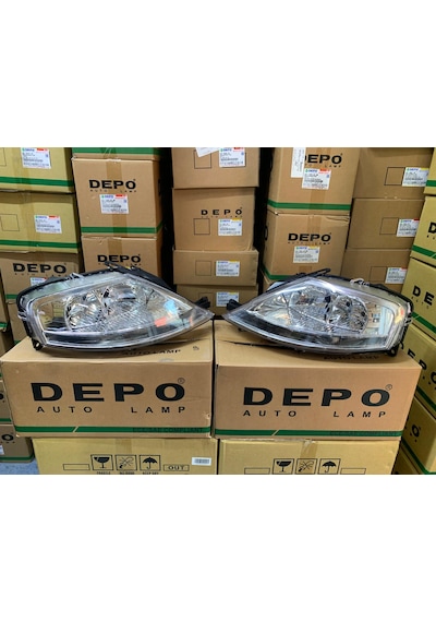 Cıtroen C3 2002-2009 Arası Depo Marka Sağ Ve Sol Far Takım Motorlu 620685 / 620885