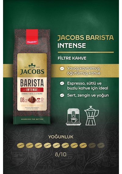Jacobs Barista Classic + Medium + Intense Filtre Kahve Tanışma Seti 3 x 200 G