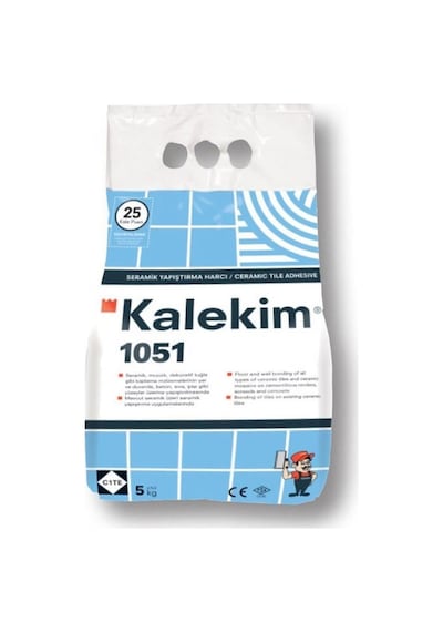 Kalekim 1051 Seramik Yapıştırma Harcı 5 KG Kalekim 1051 Seramik Yapıştırma Harcı 5 KG