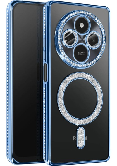 Xiaomi Redmi 14c Joke Simli Magneticsafe Kılıf - Mavi 0.2M-Çok Renkli
