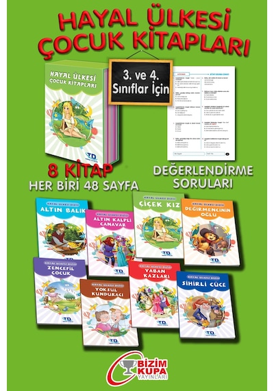 Hayal Ülkesi Dizisi 8 Kitap 2. 3. Ve 4. Sınıf