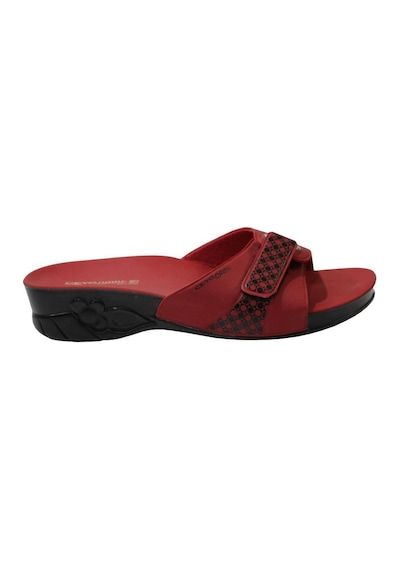 Ceyo Flora Kırmızı Ortapedik Bayan Terlik & Sandalet