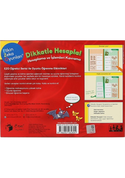 Etkin Zeka Oyunları - Dikkatle Hesapla (7-9 Yaş) Önel Yayınevi - Özel Ürün  -  Önel Yayınevi - Özel Ürün