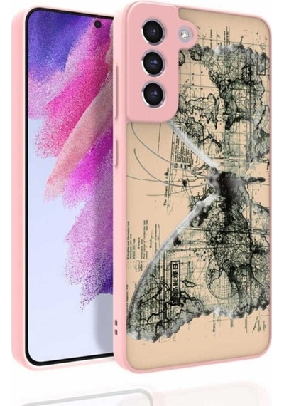Galaxy S21 Fe Kılıf Desenli Kamera Korumalı Parlak Zore Nora Kapak NO4