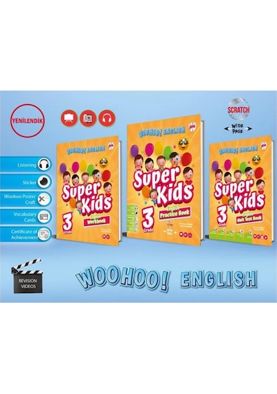 Kırmızı Beyaz Yayınları Super Kids Woo Hoo 3.sınıf Yeni