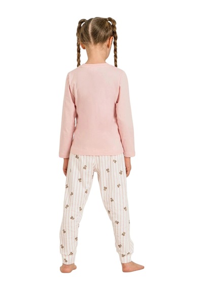 Rolypoly Rp3911c Kız Çocuk Uzun Kol Pijama Takım Pembe