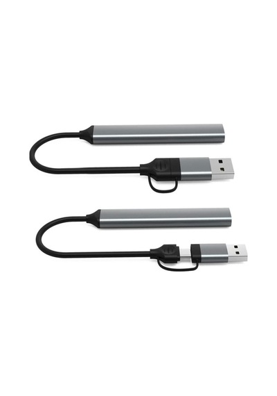 Tr 8030 Type-c Usb 3.0 7 İn 2 Portlu Hub Otg 7 Port Çoğaltıcı Pc Telefon Bilgisayar Uyumlu Veri Aktarımı Mouse Kla