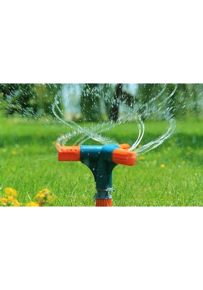 Kazıklı Turbo Üç Kollu Çim Fıskiyesi Sprink Rekorlu