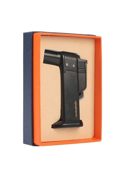 Conquistador 1li Torch Mat Siyah Metal Puro Çakmağı 8007ct